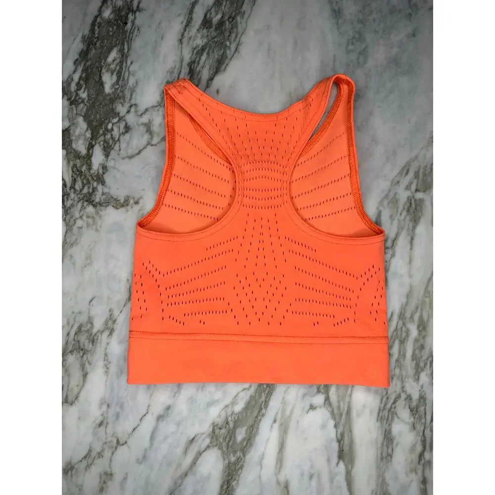 FREE PEOPLE MOVEMENT Ecology Laser Cut High Neck Racerback Sports Bra Size XS